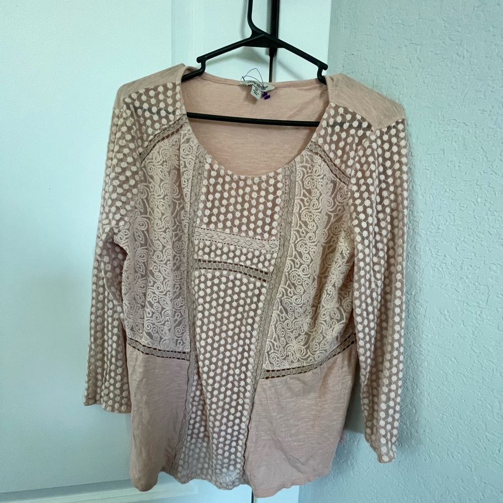 Blush, boho top